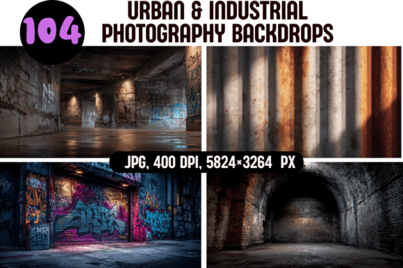 Download Urban &amp; Industrial Photography Backdrops - Industrial Collection