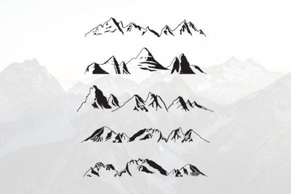 Download Mountains Silhouette Landscape Panoramic - Premium Resources