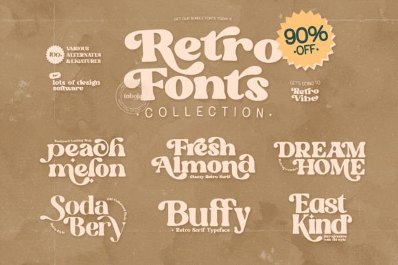Download Retro Fonts Collection - Retro fonts Collection