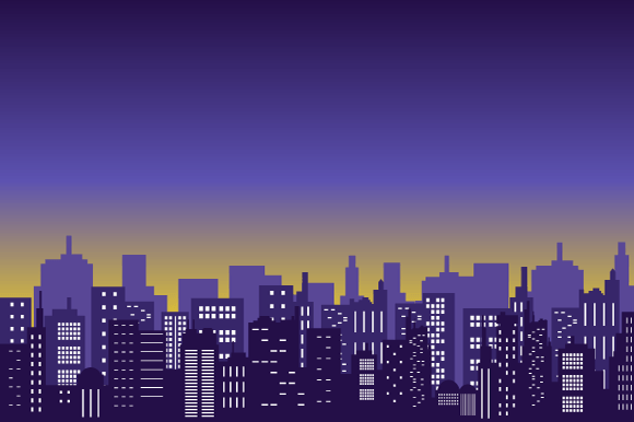 Download Panoramic Silhouette the City Buildings - Premium Resources